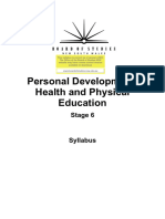 Personal Development, Health and Physical Education 