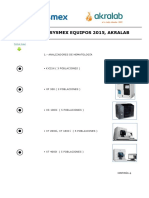 Catalogo Diagnostico Equipos Sysmex Akralab.