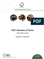 FSC-STD-01-002 Glossary of Terms April 2016