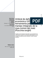 Umbral de Daã o Econã Mico (UDE) Como Herramienta para El Manejo Integrado de La Roya Comãºn Del Maã - Z (Puccinia Sorghi) (2011)