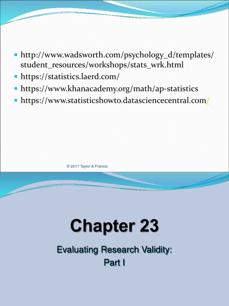 01-29-20 Lecture - Validity CHP 23 | PDF | Standard Score | Standard ...