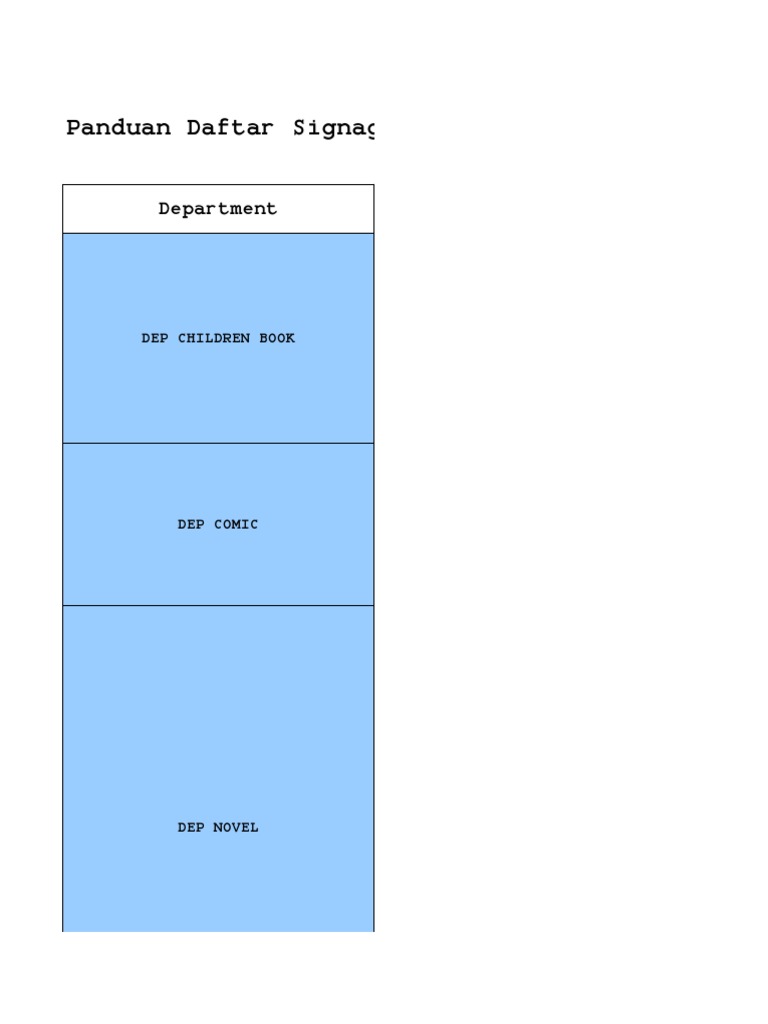Signage Rak 2021 Book Categories Guide | PDF | Desk | Engineering