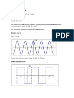 Even Functions: Cosine Curve