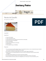 Receta de Quesillo - Sonrisas y Postres