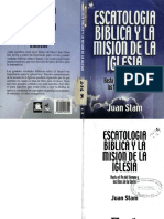 Escatologia Biblica y La Mision de La Iglesia J Stam