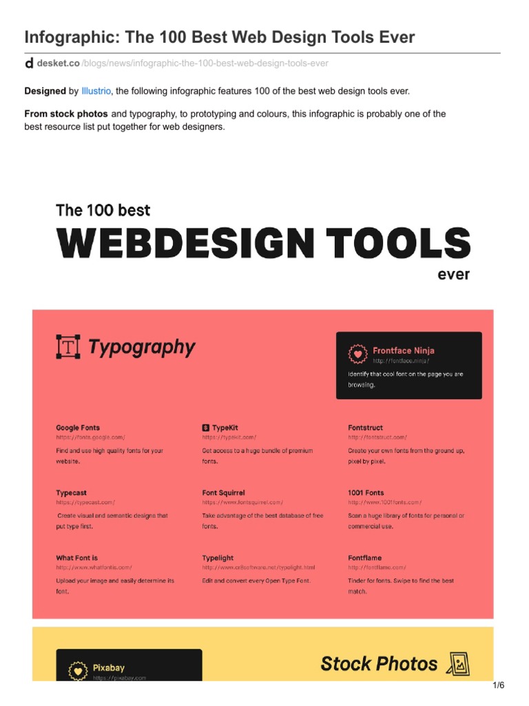 The 100 Best Web Design Tools Ever | PDF | Art