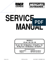 Service Manual: Models 45 Jet 50 55 60 45 Jet 50 55 Marathon 55 Seapro 60 60 Big Foot 60 Marathon 60 Seapro
