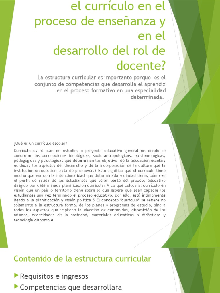 Importancia del Currículo en Educación | PDF | Plan de estudios | Enseñando