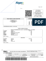 Resumo da conta de telecomunicações com detalhes de serviços, produtos e valores