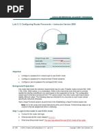 Lab 3.1.3 Configuring Router Passwords - Instructor Version 2500