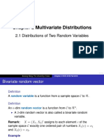 Chapter 2 Multivariate Distributions: 2.1 Distributions of Two Random Variables