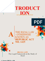 Introduct ION: Life and Works of Dr. Jose Rizal