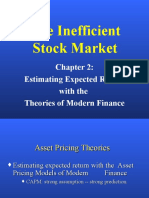The Inefficient Stock Market: Estimating Expected Return With The Theories of Modern Finance