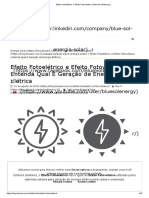 Efeito Fotoelétrico X Efeito Fotovoltaico - Entenda A Diferença