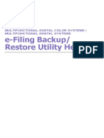 e Filing Backup Restore Utility