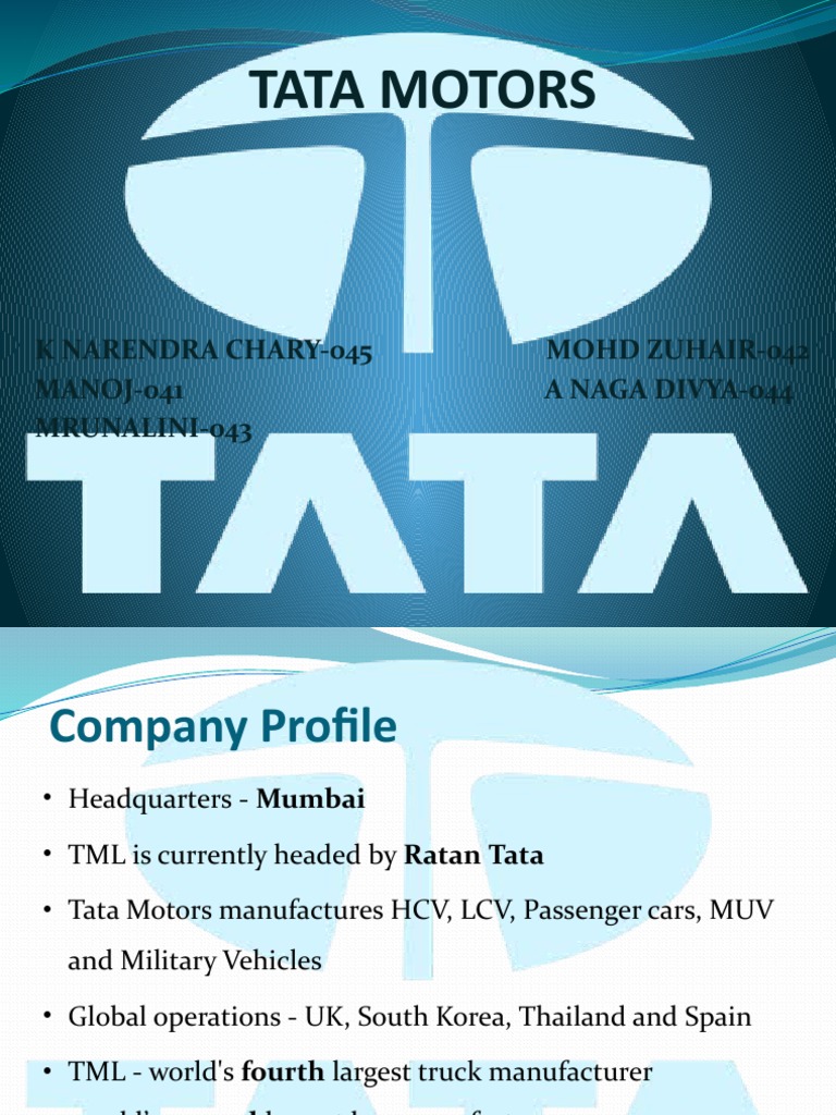 Tata Motors Company Overview | PDF