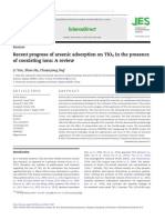 Sciencedirect: Recent Progress of Arsenic Adsorption On Tio in The Presence of Coexisting Ions: A Review