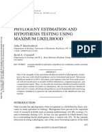 Phylogeny Estimation and Hypothesis Testing Using Maximum Likelihood