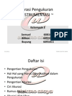 Belajar Instrumentasi - Akurasi Pengukuran