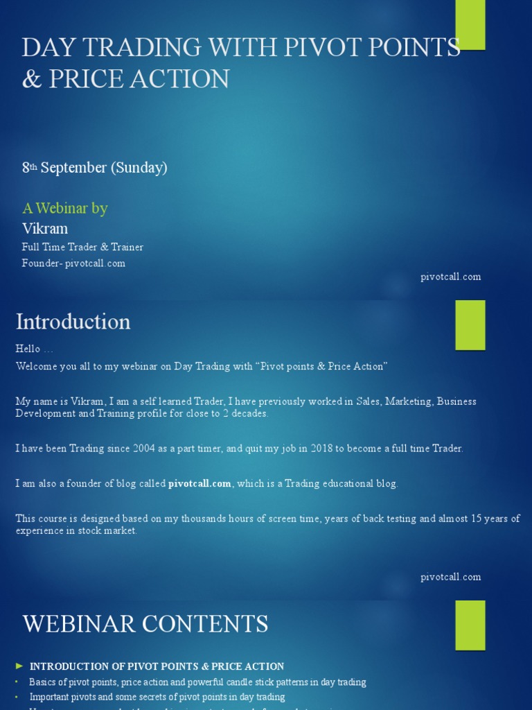 Day Trading with Pivot Points Guide | PDF | Day Trading | Option (Finance)