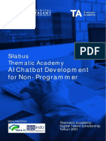 Silabus Ai Chatbot Development Ta X