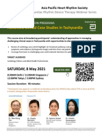 Advanced Clinical Case Studies in Tachycardia: SATURDAY, 8 May 2021