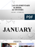 Lupiagan Elementary School Activities: January - October 2019