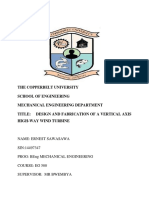 Design and Fabrication of A High Way Thesis