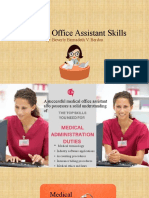 Medical Office Assistant Skills