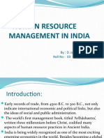 Human Resource Management in India