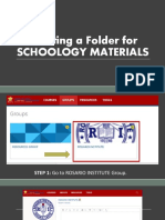 Saving Schoology Materials