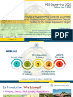 PSG Geoseminar 2020: Occurrences and Styles of Hydrothermal Gold and Basemetal Deposits in Sulawesi Island