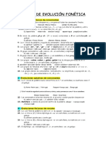 Reglas de Evolución Fonética