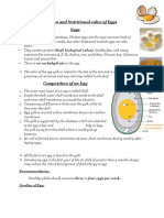 Composition and Nutritional Value of Eggs Eggs: Recommendation