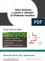 Ácidos Húmicos, Asbesto y Relación Cr-Diabetes-Insulina