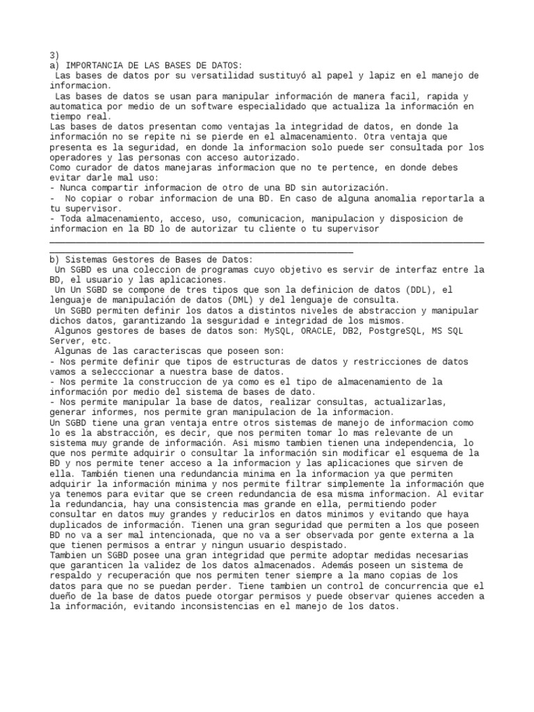 3 | PDF | Bases de datos | SQL
