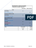 Presupuesto de Radio