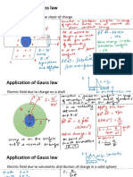 Application of Gauss Law: Electric Field Due To Plane Sheet of Charge