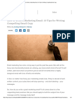 How To Write A Marketing Email - 10 Tips For Writing Compelling Email