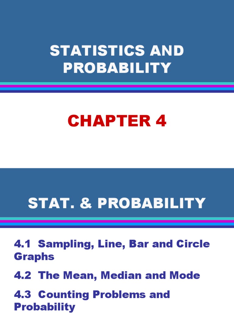 Stat Prob | PDF | Mean | Mode (Statistics)