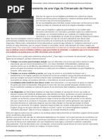 Cálculo y Dimensionamiento de Una Viga de Entramado de Hierros Redondos
