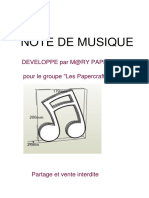 Note de Musique M Ry Paper