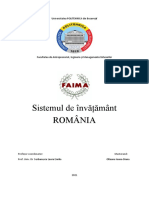 Sistemul de Învățământ Din România