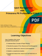 Project Management With Primavera P6 Professional R16.2