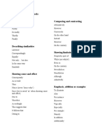 Linking Words: Listing Comparing and Contrasting