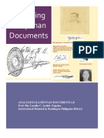 Analyzing Katipunan Documents