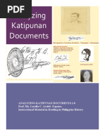 Analyzing Katipunan Documents