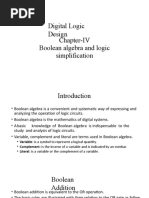 Digital Logic Design Chapter-IV Boolean Algebra and Logic Simplification