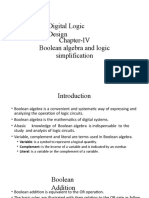 Digital Logic Design Chapter-IV Boolean Algebra and Logic Simplification