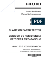 FT6381 FT6380: Clamp On Earth Tester Medidor de Resistencia de Tierra Tipo Gancho